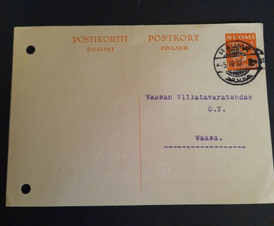 M30 Ehiökirjekortti, Rauma 5.IV.32