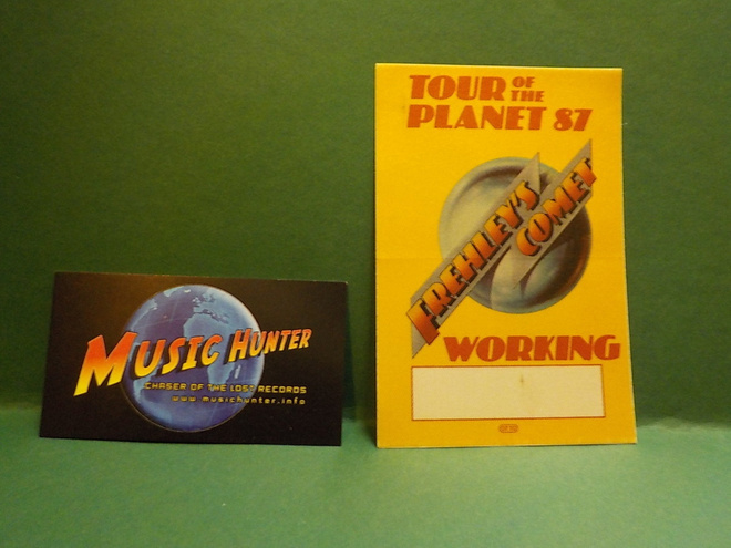 FREHLEY´S COMET - TOUR OF THE PLANET ´87, BACKSTAGE PASS