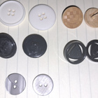 15-23mm nappi musta valkoinen harmaa puu - pikkukuva 1