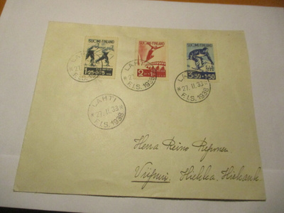 1938 Lahti FIS kuori Viipuriin tulol.