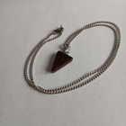 Kivikolmio Mahonkiobsidiaani / Stainless Steel ketju - pikkukuva 1