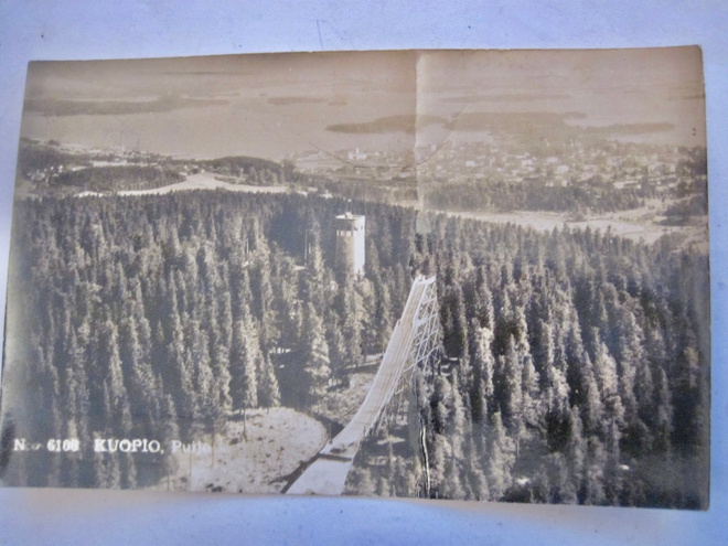 VANHA Postikortti Kuopio 1953 Karhumäki