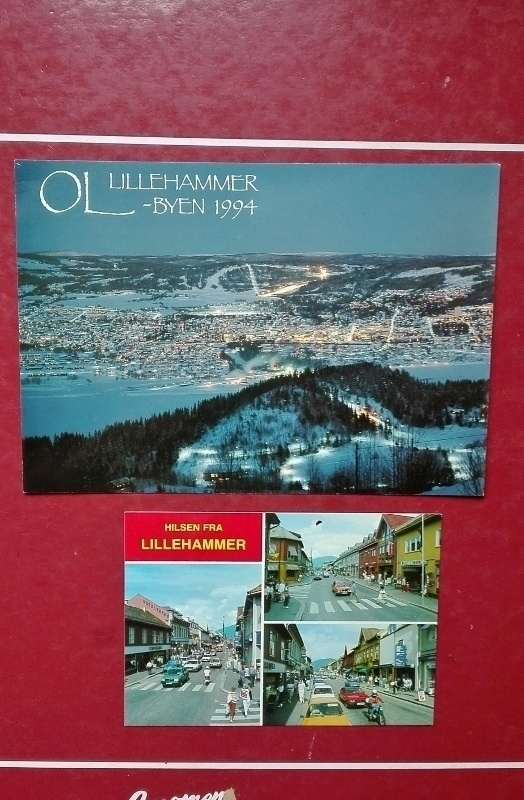 Lillehammer Norway/Norja: 2 postcards/postikorttia