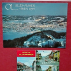 Lillehammer Norway/Norja: 2 postcards/postikorttia - pikkukuva 1