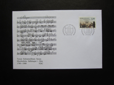FDC 1990 Orkesteritoiminta Suomessa 1790 - 1990