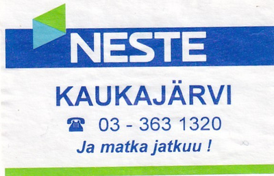 Tampere, Kaukajärvi, NESTE 1/15
