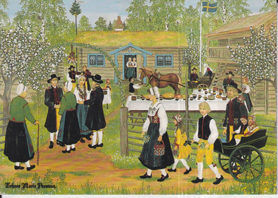 Erkers Marie Persson: Hevonen, rattaat, pitopöytä e62