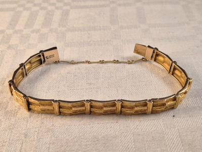 Lapponia-ranneketju, 14K, 19,5 cm, 9 mm, v. 1990