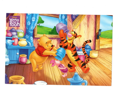 °°NALLE PUH & Tyhjentyneet hunajapurkit°° -KORTTI / Disney