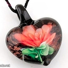 970 .. Murano Kaunis Lampwork Taidelasi .. Kaulakoru - pikkukuva 4