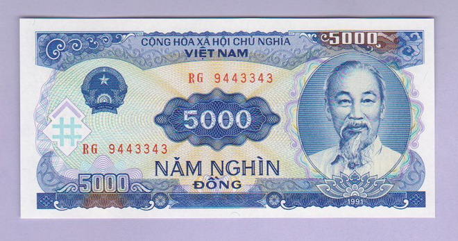 Vietnam 5000 Dong v.1991 UNC P-108