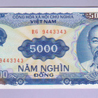 Vietnam 5000 Dong v.1991 UNC P-108 - pikkukuva 1