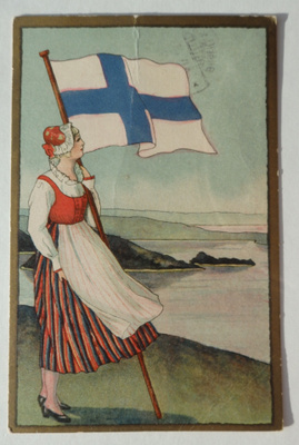 Suomineito ja lippu