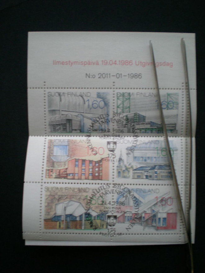FDC-leimattu vihko Suom. arkkitehtuuria - LaPe V8 o