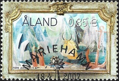 Åland 2007 Tove Jansson 0,85 € EP alareuna LOISTO LaPe 279
