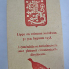 VANHA Metsästyslippu 1938 - pikkukuva 3