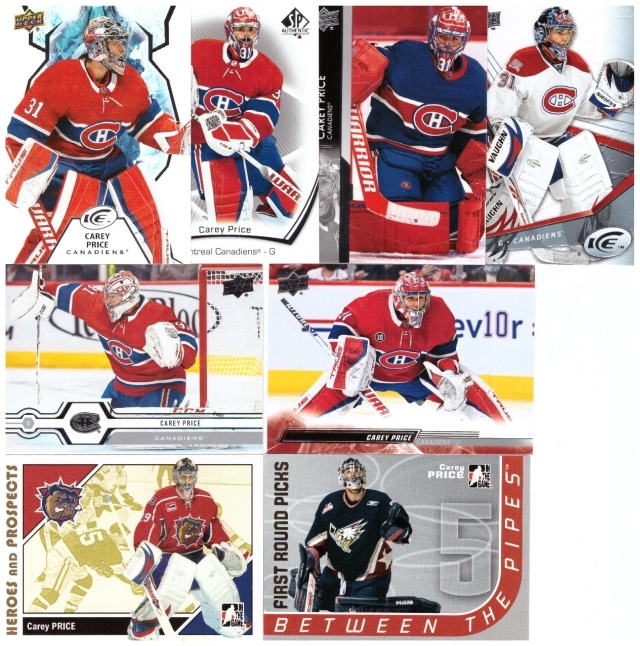 8 x Mv CAREY PRICE Canadiens, Buldogs