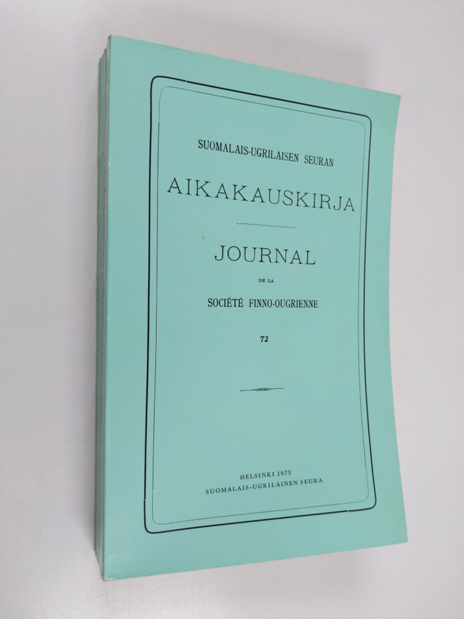 Suomalais-ugrilaisen seuran aikakauskirja journal de la s...