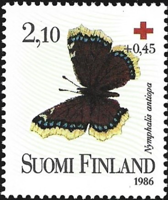 1986 Punainen Risti Suruvaippa ** LaPe 991