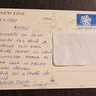 Terveiset huipulta, kulkenut postikortti+postimerkki v. 1990 - pikkukuva 2