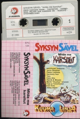 SYKSYN SÄVEL : Mitäs Me Karsitut – JP-mus. C-kasetti 1981