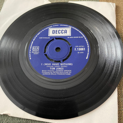 TOM JONES: I Who Have Nothing * Stop Breaking… * UK 1970