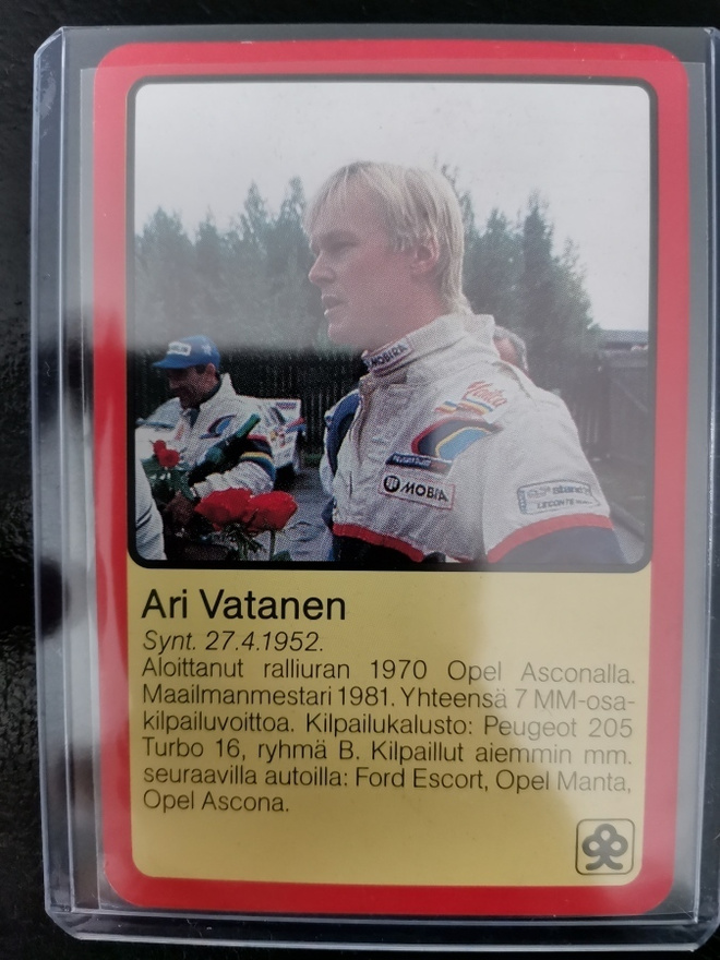 1985 Säästöpankki keräilysarja Ari Vatanen