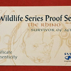 Etelä-Afrikka, Wildlife the Rhino 2 + 1 + 0,5 + 1/4 oz hopea - pikkukuva 2