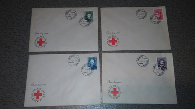 Punainen Risti 1948 FDC (4-kuorta) 26/4