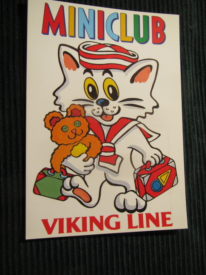 Viking Line. Miniclub. Laivapostikortti