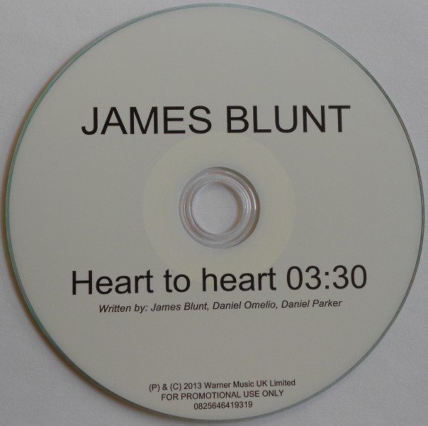 James Blunt • Heart To Heart PRPMO CDr-Single
