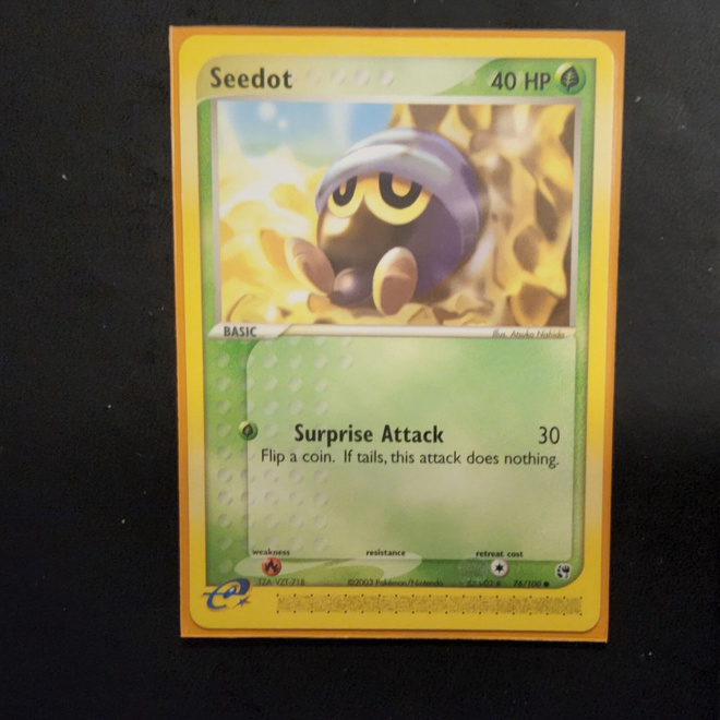 Seedot #76 Pokemon Sandstorm card