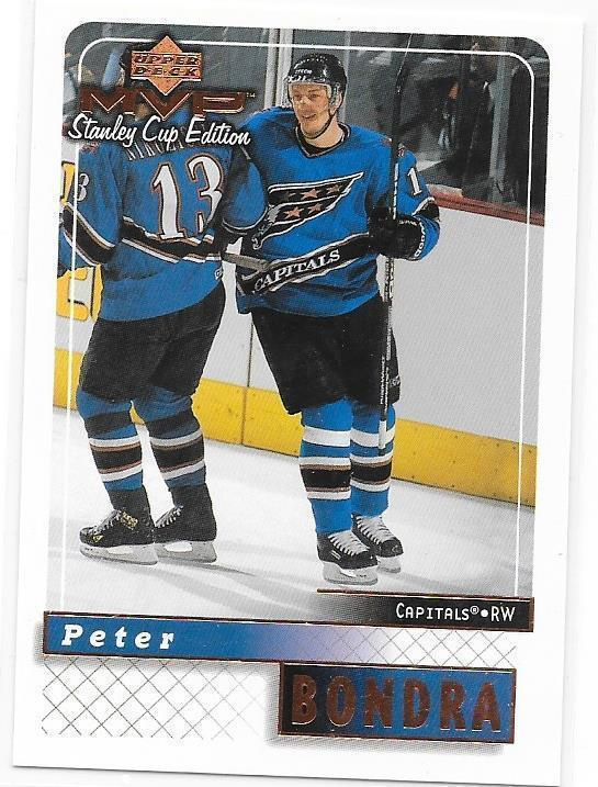 99-00 UD MVP SC Edt. #188 Peter Bondra Washington Capitals