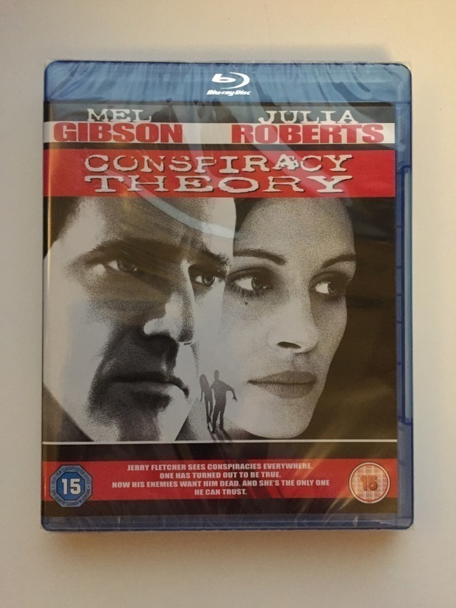 Salaliittoteoria / Conspiracy Theory (Blu-ray) 1997 (UUSI)