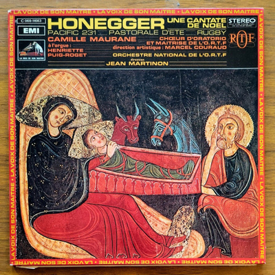 ARTHUR HONEGGER: Une Cantate de Noel et al – ransk. LP 1971