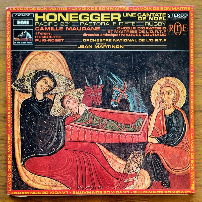 ARTHUR HONEGGER: Une Cantate de Noel et al – ransk. LP 1971