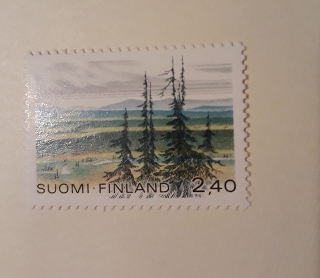 1988  Yleismerkki 2,40mk UKK-puisto  ++