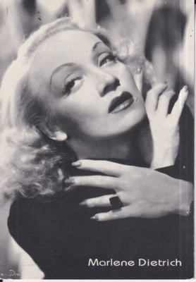 Marlene Dietrich. Filmitähti, Star. e95