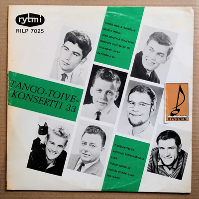 TANGO-TOIVEKONSERTTI 33 – LP 1966 - Rytmi RILP 7025