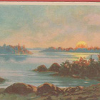 A Bock Auringonlasku järvimaisemassa - pikkukuva 1