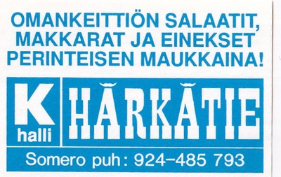 Somero, K Halli Härkätie   b501