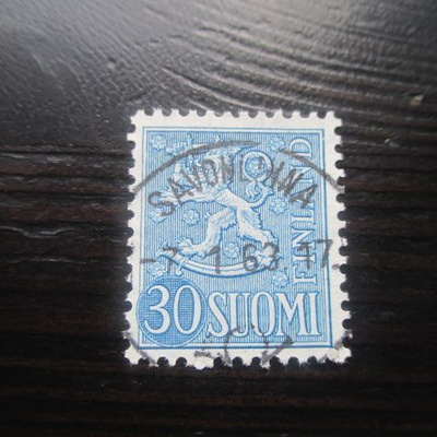 M54 Leijonamalli 30mk sininen 1956