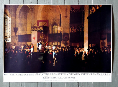 Valtioneuvosto 175 v. - Juliste v. 1984