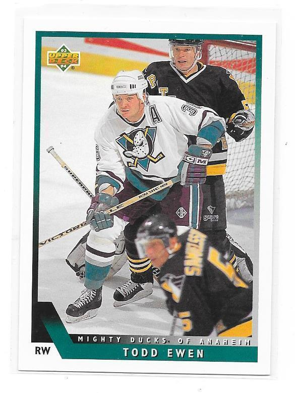 1993-94 Upper Deck #449 Todd Ewen Anaheim Ducks Gooni