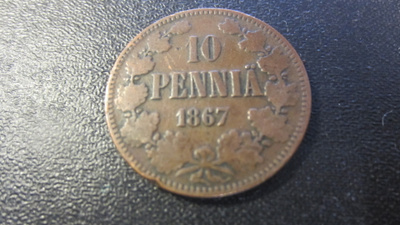 10 penniä 1867