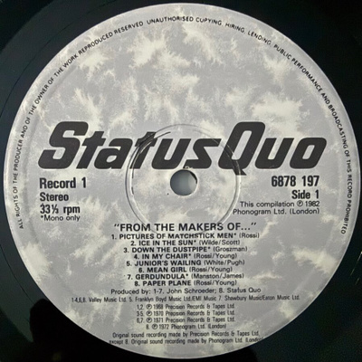 [LP] STATUS QUO: FROM THE MAKERS OF…