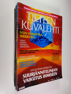 Tieteen kuvalehti vuosikerta 1991 (1-12, nro 6 puuttuu)