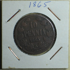 1865 SUOMI 10 PENNIÄ - pikkukuva 1