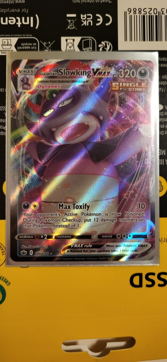 Galarian Slowking VMAX (CRE 100) Chilling Reign Ultra Rare
