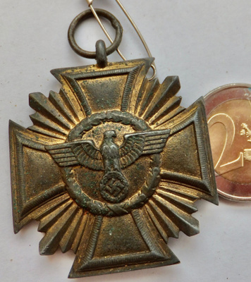VANHA Mitali Natsi Saksa NSDAP 10 v Palveluksesta AITO
